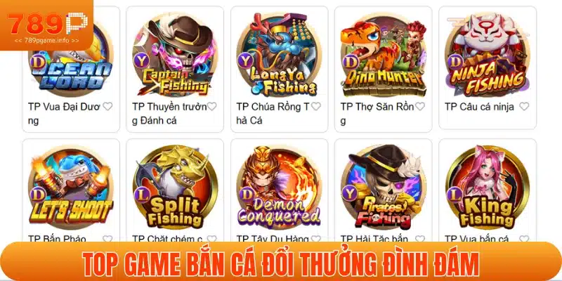 Danh mục game bắn cá đổi thưởng nổi tiếng