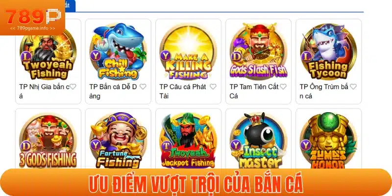 Ưu điểm làm nên thành công của game bắn cá